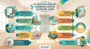 Ev Boyama Öncesi Hazırlık Listesi