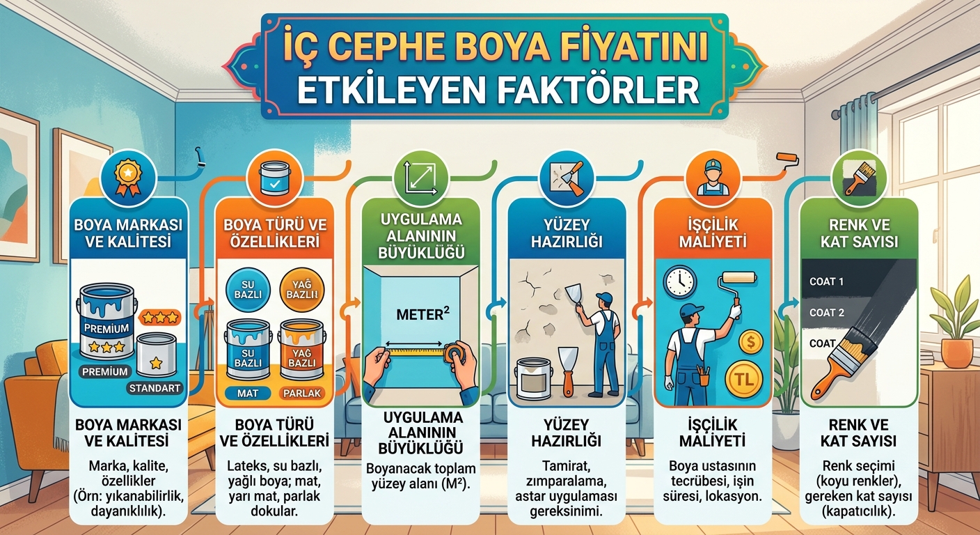 İç Cephe Boya Fiyatını Etkileyen Faktörler Nelerdir?